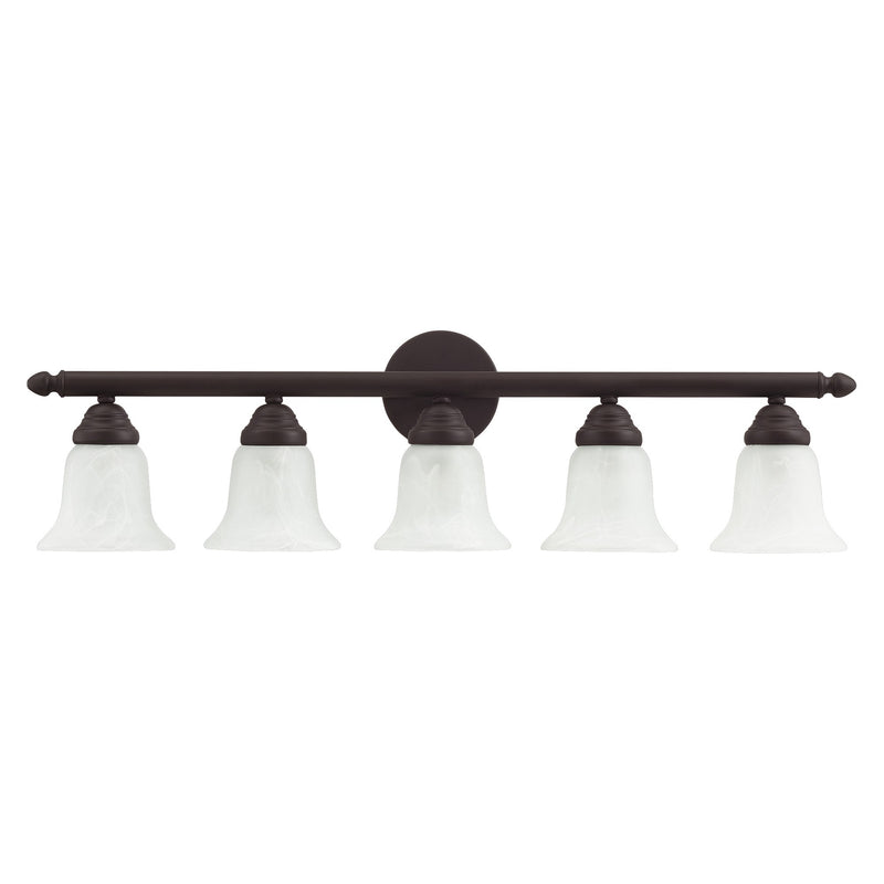 Rivera 5-Light 32" Bath Vanity Light in Bronze