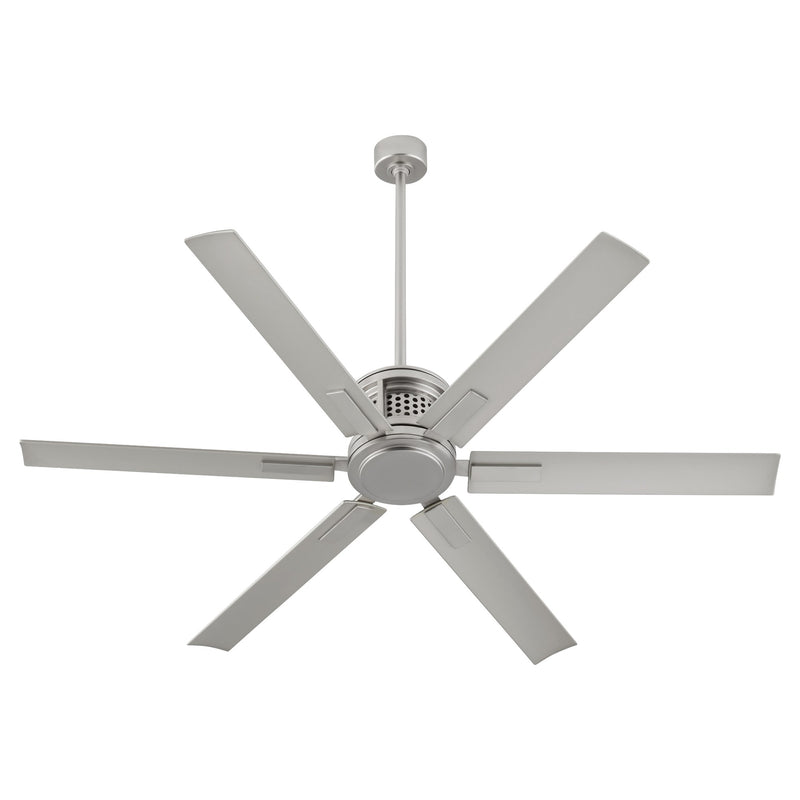 Zeus 65" 6-Blade Ceiling Fan in Satin Nickel