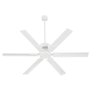Zeus 65" 6-Blade Ceiling Fan in Studio White