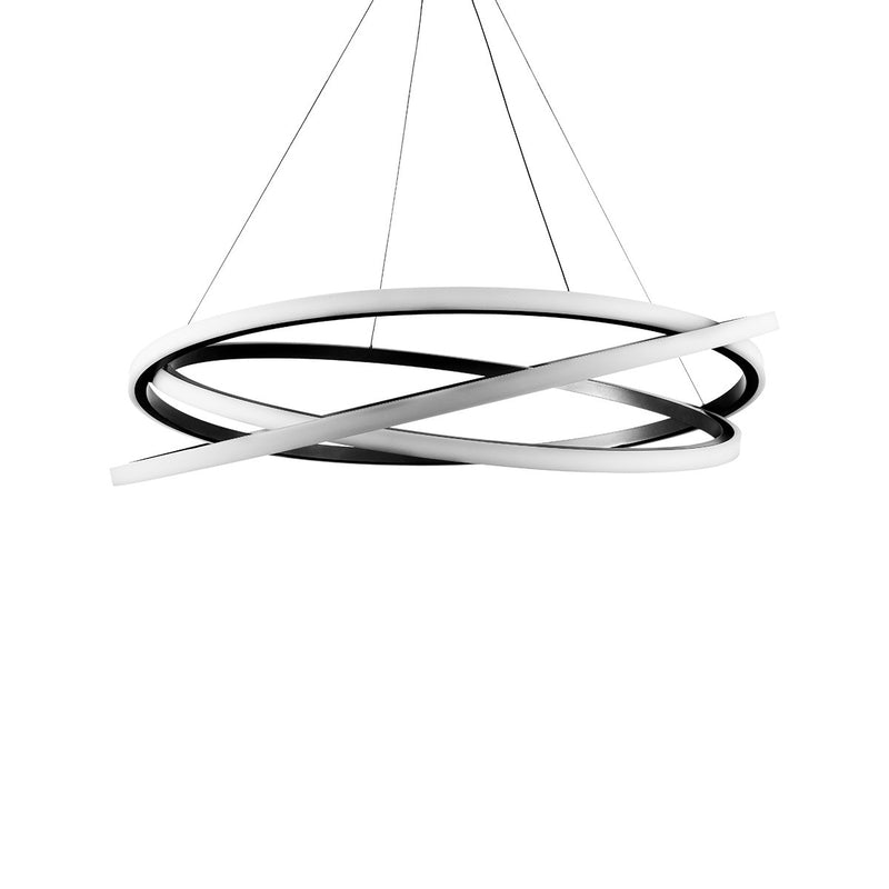 Veloce 3-Light Chandelier in Black