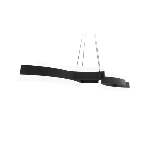 Arcs 4-Light Linear Pendant in Black