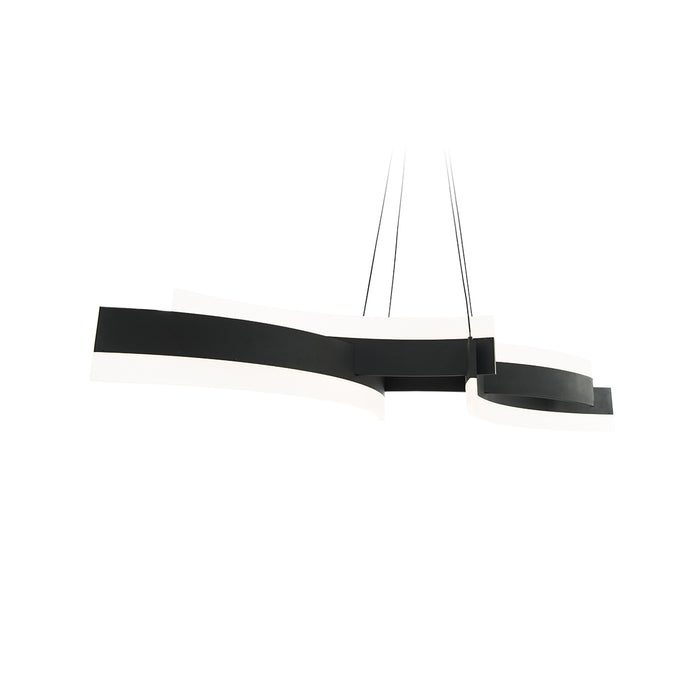 Arcs LED Linear Pendant in Black