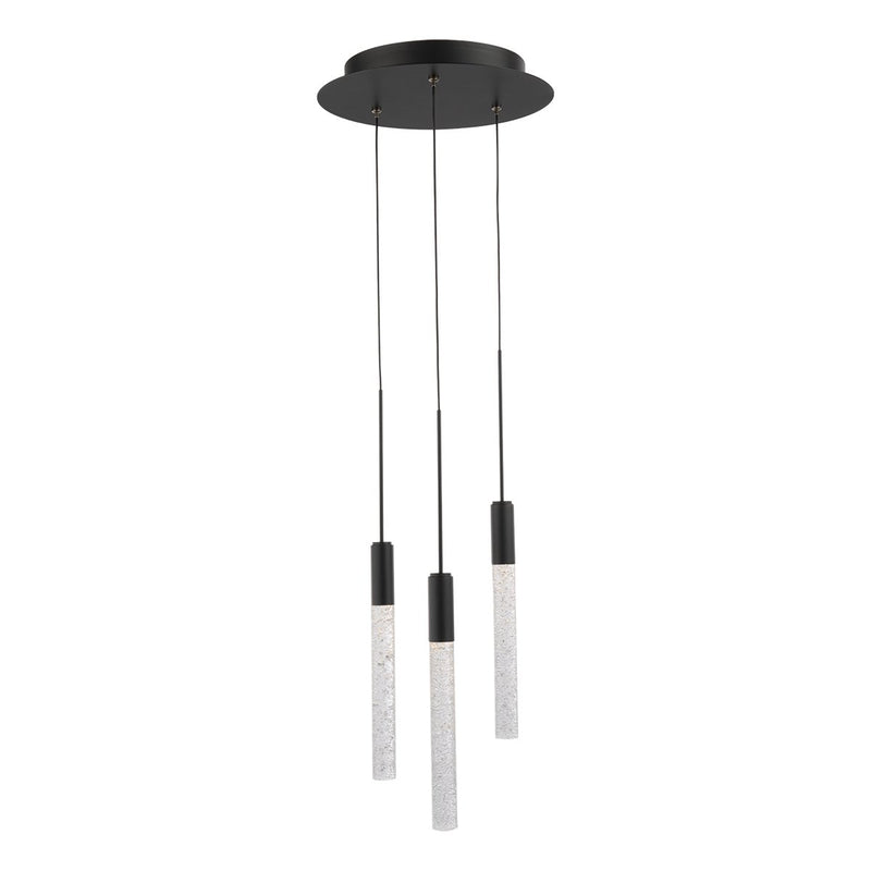 Magic 3-Light Round Pendant in Black