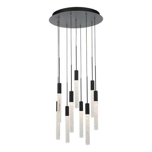 Magic 9-Light Round Pendant in Black