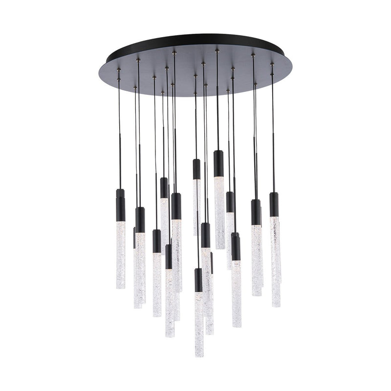 Magic 21-Light Round Pendant in Black