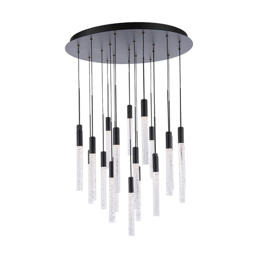 Magic 21-Light Round Pendant in Black