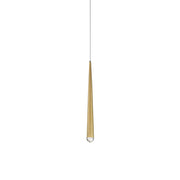 Cascade 19" Crystal Mini Pendant in Aged Brass
