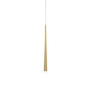 Cascade 28" Crystal Mini Pendant in Aged Brass
