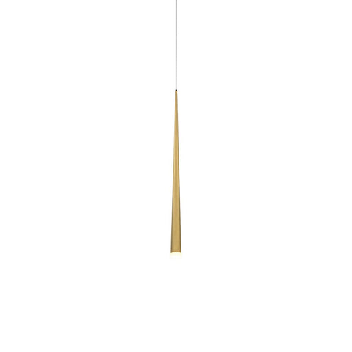 Cascade 37" Crystal Mini Pendant in Aged Brass