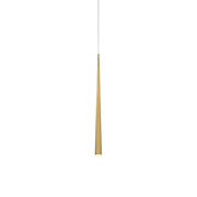 Cascade 28" Etched Mini Pendant in Aged Brass