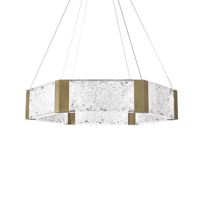 Forever 6-Light Pendant in Aged Brass