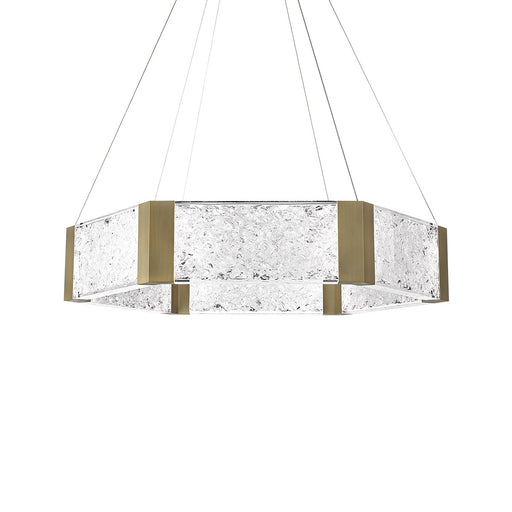 Forever 6-Light Pendant in Aged Brass