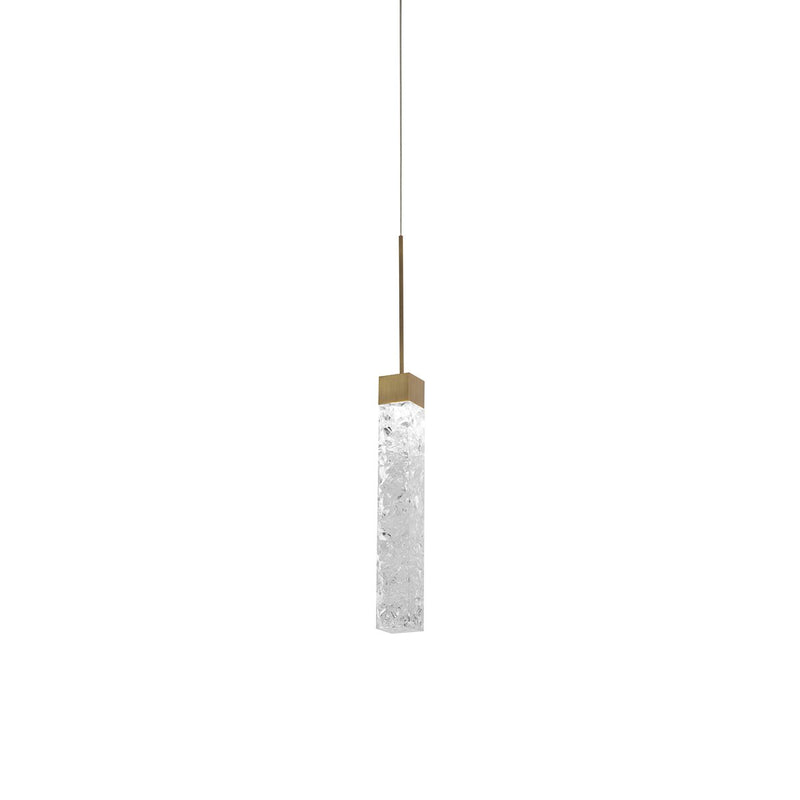 Minx Mini Pendant in Aged Brass