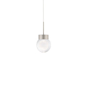 Double Bubble Mini Pendant in Satin Nickel