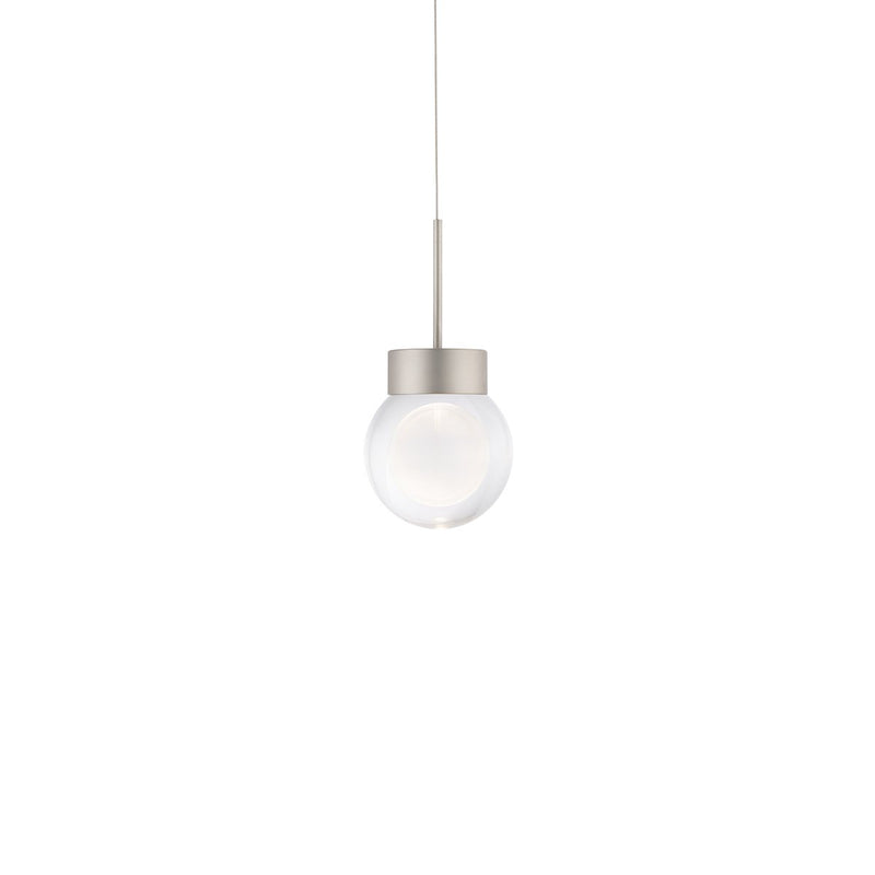 Double Bubble Mini Pendant in Satin Nickel