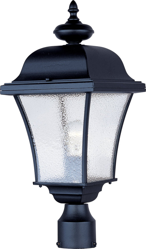 Senator 1 Light Outdoor Post Lantern in Black