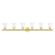 Rivera 6-Light 48" Bath Vanity Light in Polished Brass