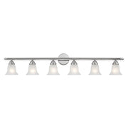 Rivera 6-Light 48" Bath Vanity Light in Polished Chrome