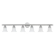 Rivera 6-Light 48" Bath Vanity Light in Polished Chrome