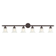 Rivera 6-Light 48" Bath Vanity Light in Bronze