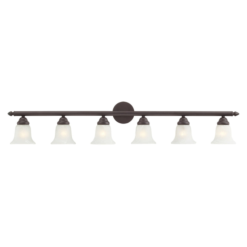 Rivera 6-Light 48" Bath Vanity Light in Bronze