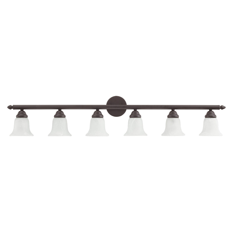 Rivera 6-Light 48" Bath Vanity Light in Bronze