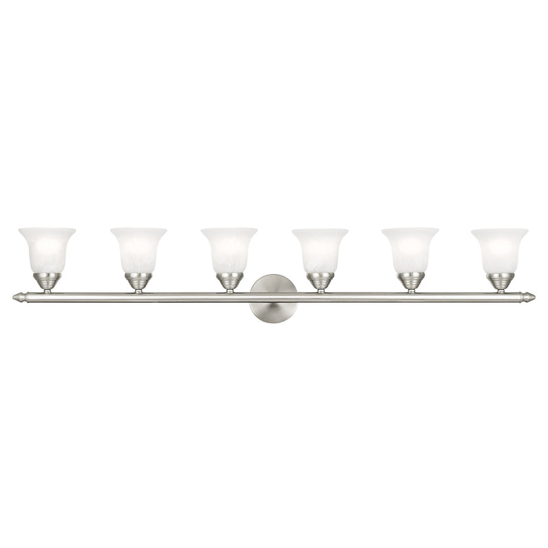 Rivera 6-Light 48" Bath Vanity Light in Brushed Nickel