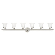 Rivera 6-Light 48" Bath Vanity Light in Brushed Nickel