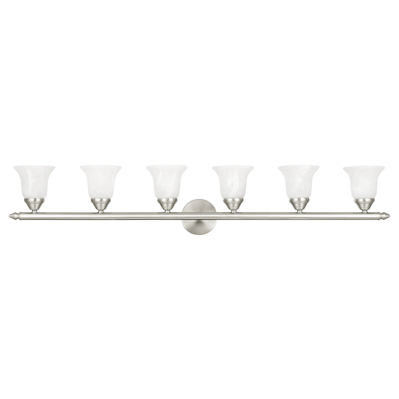 Rivera 6-Light 48" Bath Vanity Light in Brushed Nickel
