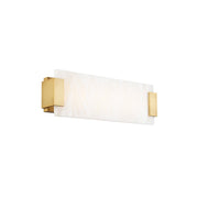 Quarry 18" Bath Vanity Light in Aged Brass