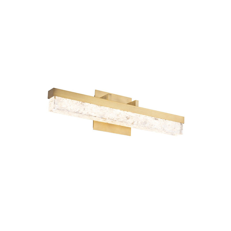 Minx 21" Bath Vanity Light in Aged Brass