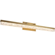Minx 39" Bath Vanity Light in Aged Brass