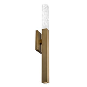 Minx Bath Sconce in Aged Brass