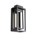 Dorne LED Outdoor Wall Sconce in Black & Aged Brass