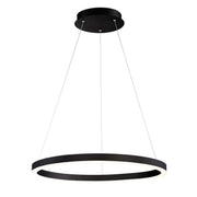 Spunto 27.5" Ring Pendant in Matte Black