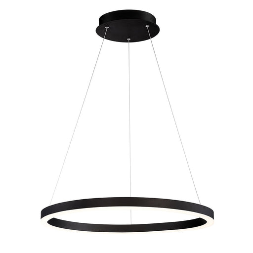 Spunto 27.5" Ring Pendant in Matte Black