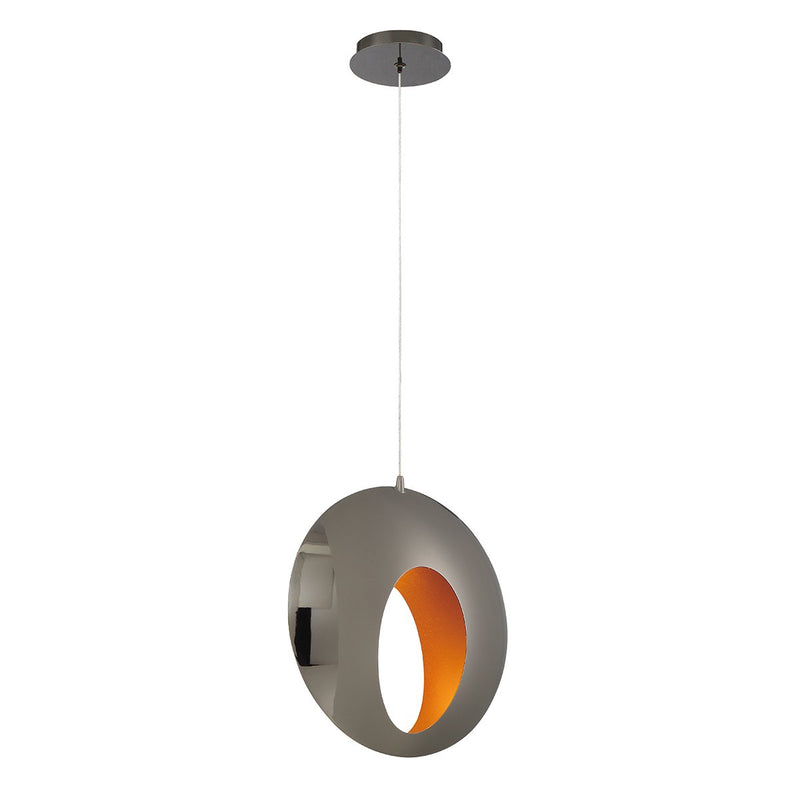 Arlington 3.75" Mini Pendant in Chrome Black