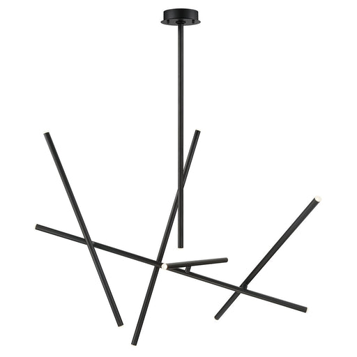Crossroads 10-Light 22" Chandelier in Matte Black