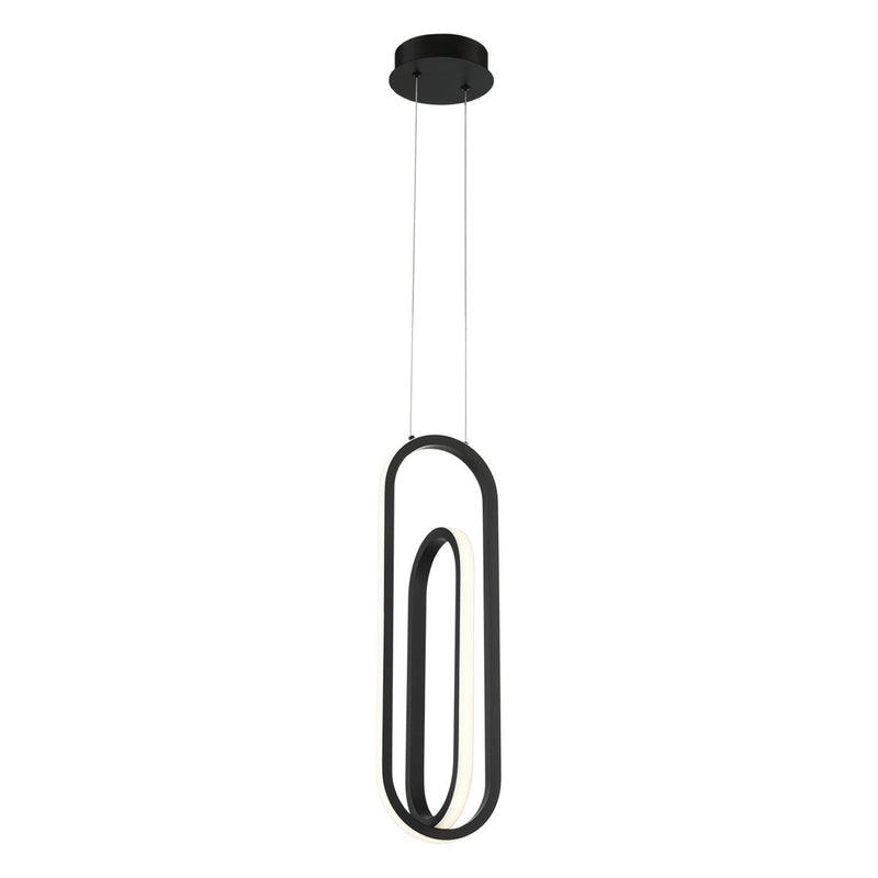 Demark 6" Pendant in Matte Black