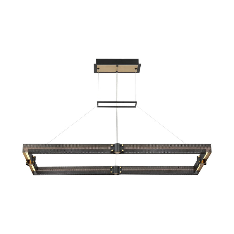 Admiral 42.5" Linear Pendant in Gold-Black Mix