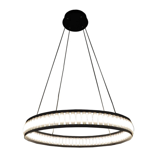 Forster 27.5" Ring Pendant in Matte Black