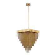 Bloomfield 18-Light 28.5" Pendant in Matte Gold