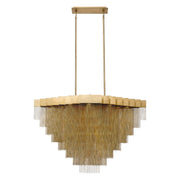 Bloomfield 22-Light 47.25" Linear Pendant in Matte Gold