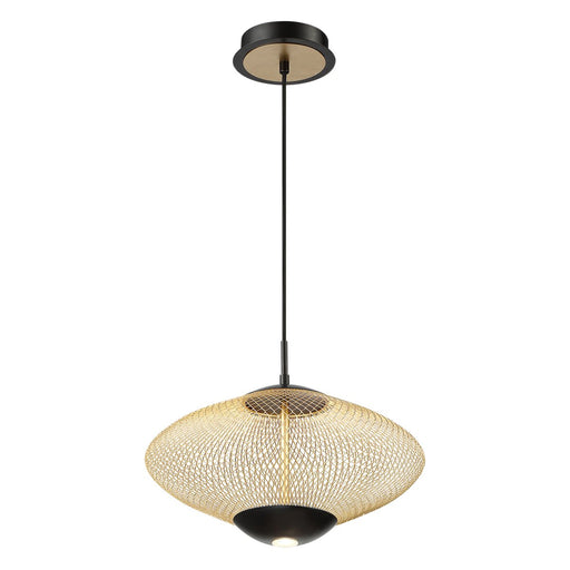 Park 2-Light 14.2" Pendant in Matte Black