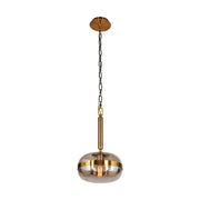 Nottingham 10" Pendant in Antique Brass