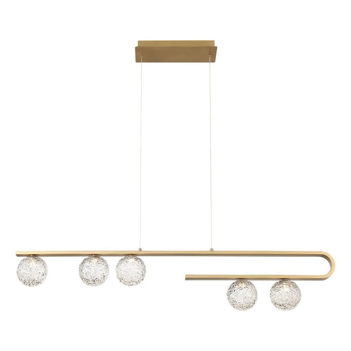 Phillimore 5-Light 44.5" Linear Pendant in Satin Gold Paint