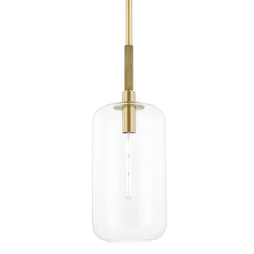 Lenox Hill 1-Light Pendant in Aged Brass - Lamps Expo