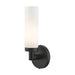 Aero One Light Wall Sconce in Black