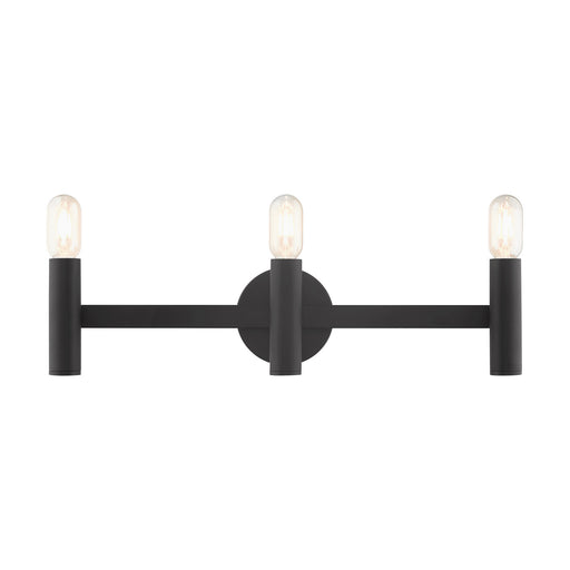 Copenhagen Three Light Vanity in Black