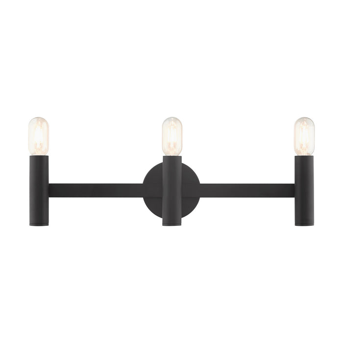 Copenhagen Three Light Vanity in Black